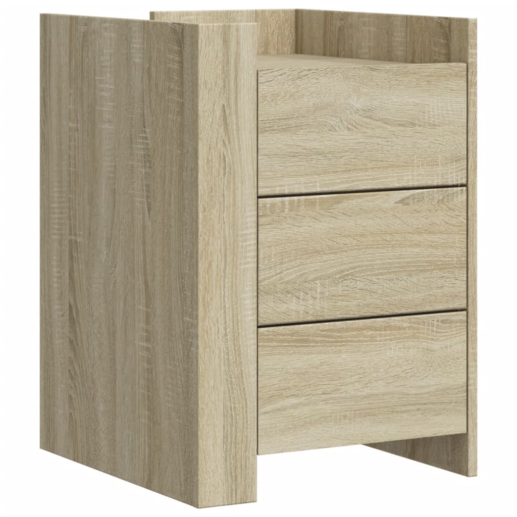 vidaXL Noptieră, stejar sonoma, 45x50x65 cm, lemn prelucrat vidaXL Noptieră, stejar sonoma, 45x50x65 cm, lemn prelucrat