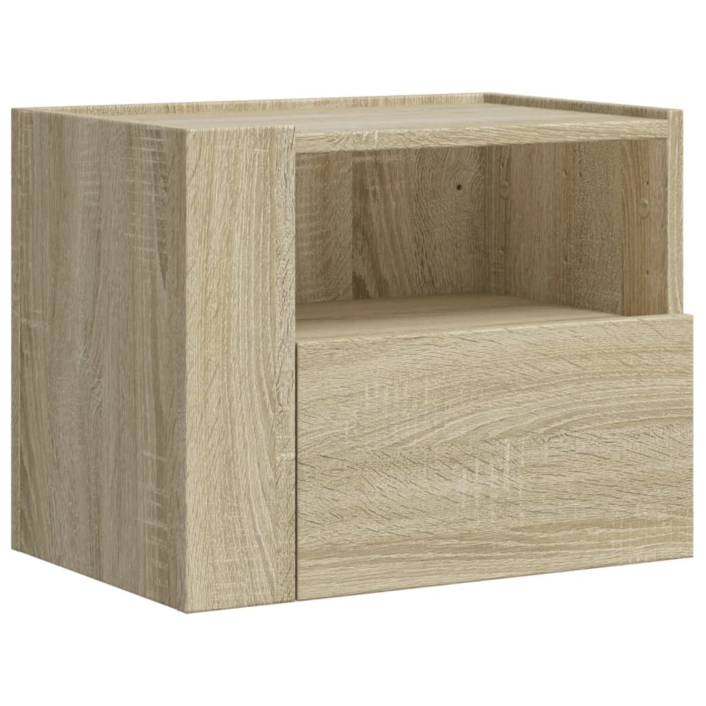 vidaXL Noptieră de perete, stejar sonoma, 45x30x35 cm vidaXL Noptieră de perete, stejar sonoma, 45x30x35 cm