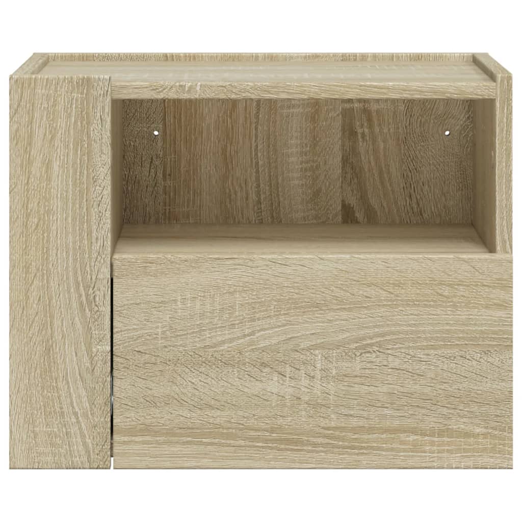 vidaXL Noptieră de perete, stejar sonoma, 45x30x35 cm vidaXL Noptieră de perete, stejar sonoma, 45x30x35 cm