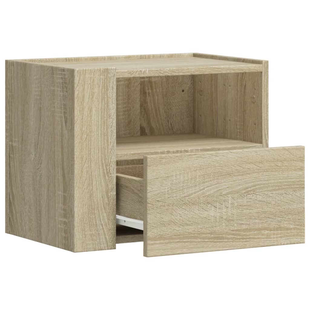 vidaXL Noptieră de perete, stejar sonoma, 45x30x35 cm vidaXL Noptieră de perete, stejar sonoma, 45x30x35 cm