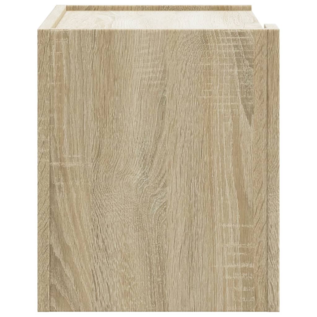 vidaXL Noptiere de perete, 2 buc., stejar sonoma, 45x30x35 cm