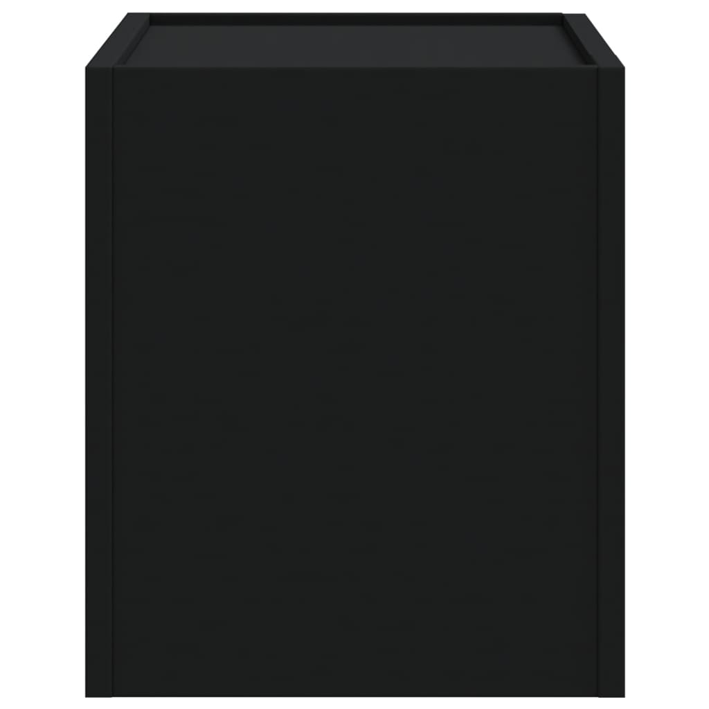vidaXL Noptieră de perete, negru, 45x30x35 cm vidaXL Noptieră de perete, negru, 45x30x35 cm