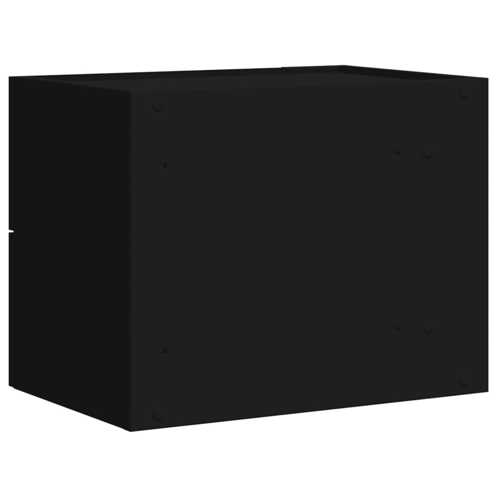 vidaXL Noptieră de perete, negru, 45x30x35 cm vidaXL Noptieră de perete, negru, 45x30x35 cm