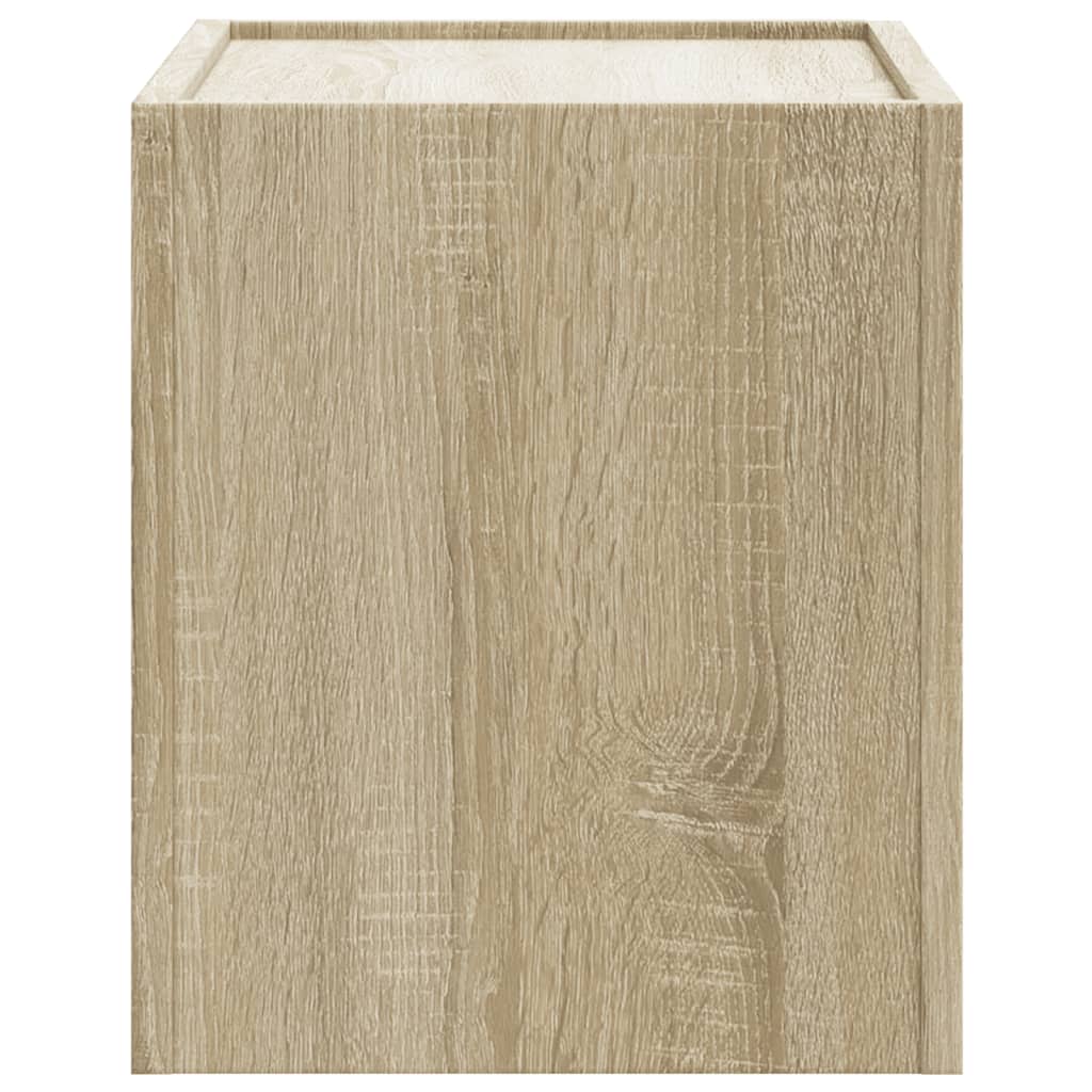vidaXL Noptiere de perete, 2 buc., stejar sonoma, 45x30x35 cm