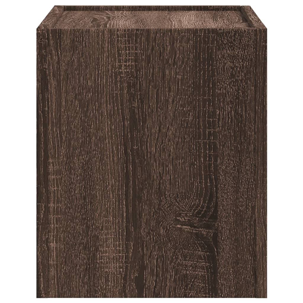 vidaXL Noptiere de perete, 2 buc., stejar maro, 45x30x35 cm