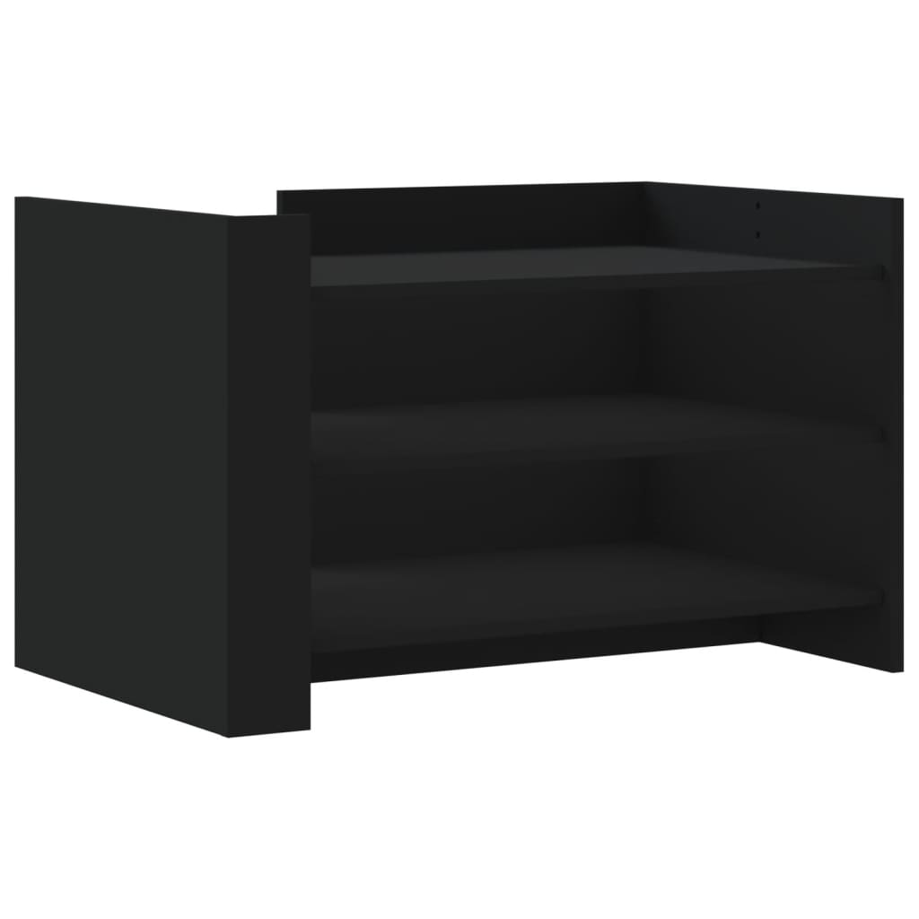 vidaXL Măsuță de cafea, negru, 80x50x50 cm, lemn prelucrat vidaXL Măsuță de cafea, negru, 80x50x50 cm, lemn prelucrat