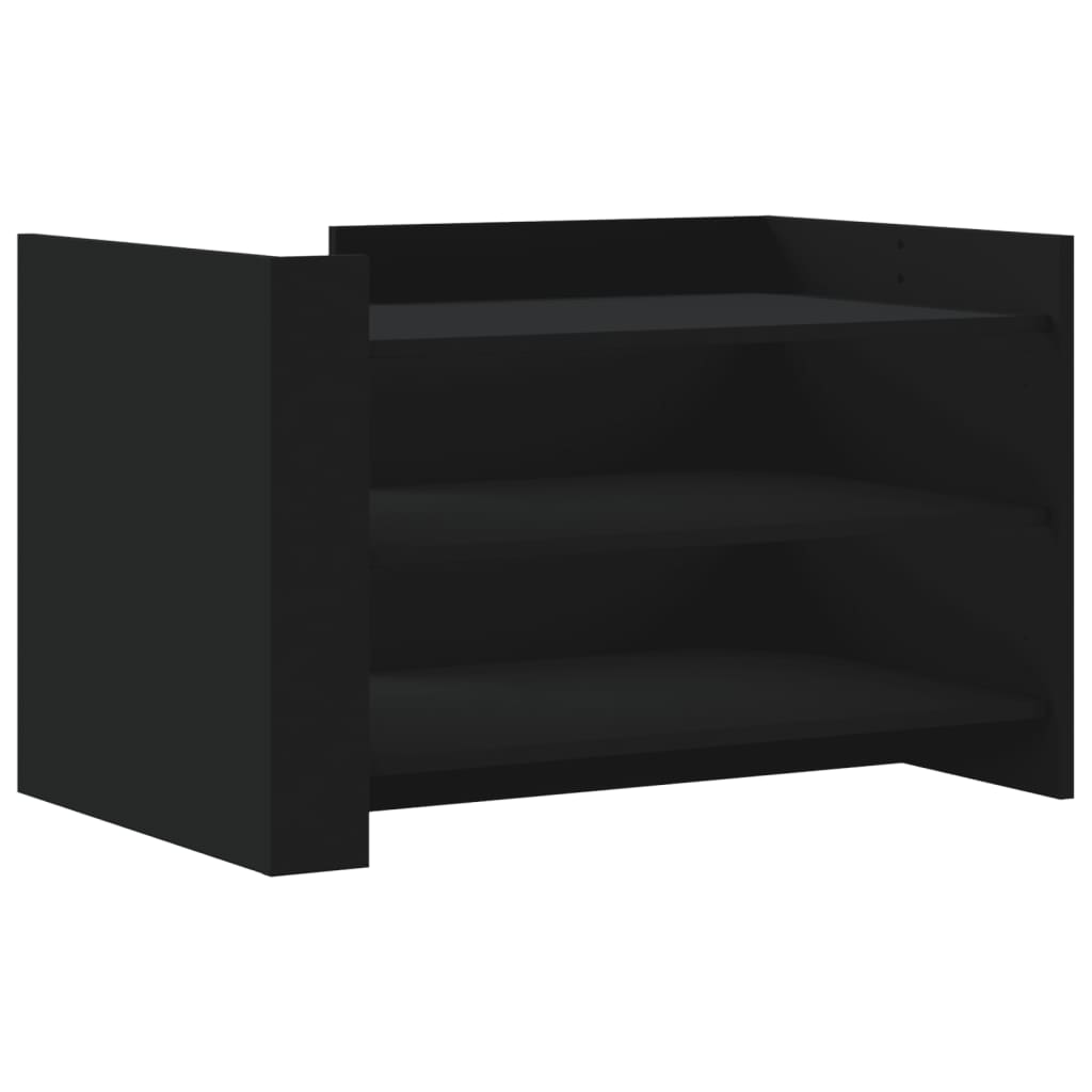 vidaXL Măsuță de cafea, negru, 80x50x50 cm, lemn prelucrat vidaXL Măsuță de cafea, negru, 80x50x50 cm, lemn prelucrat