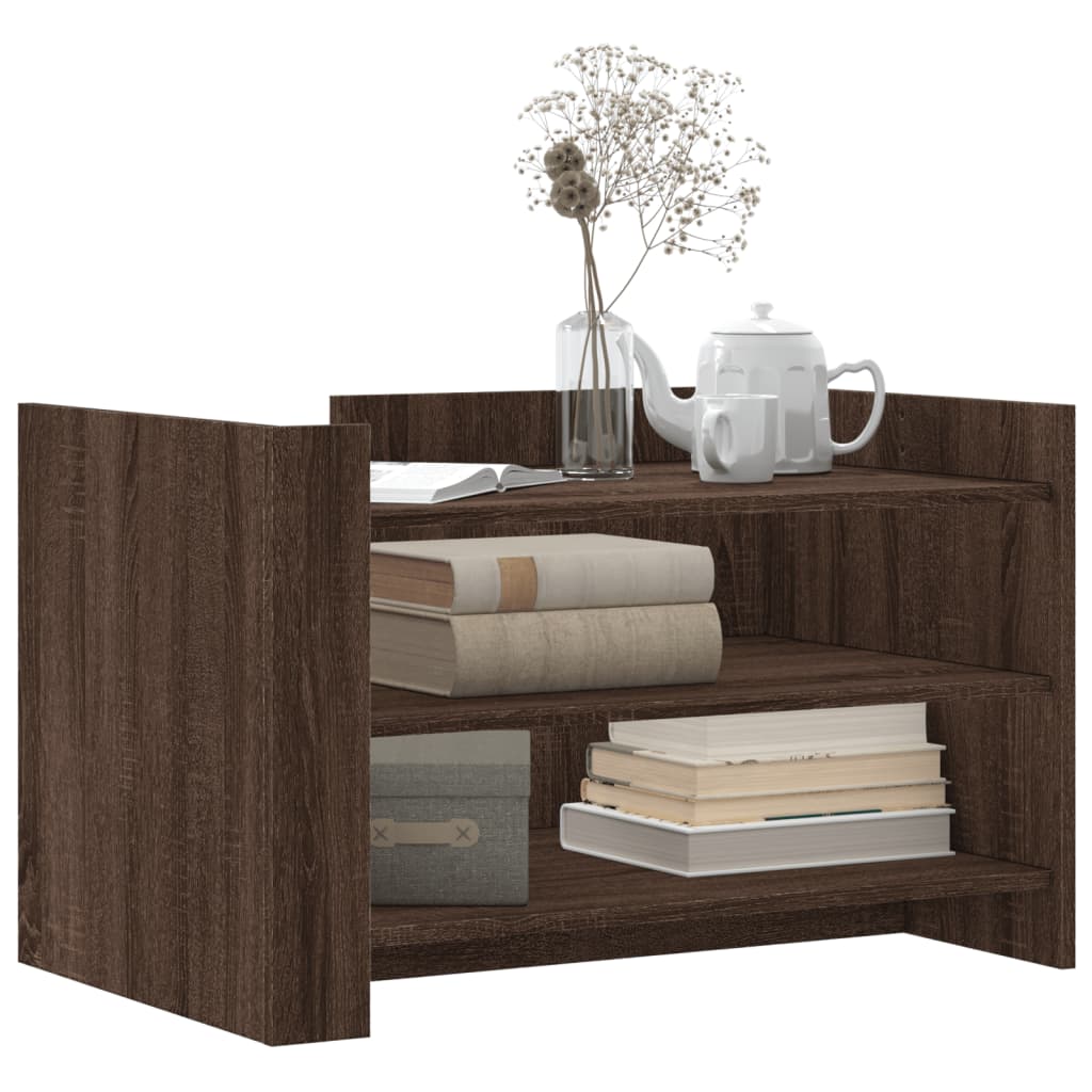 vidaXL Măsuță de cafea, stejar maro, 80x50x50 cm, lemn prelucrat vidaXL Măsuță de cafea, stejar maro, 80x50x50 cm, lemn prelucrat