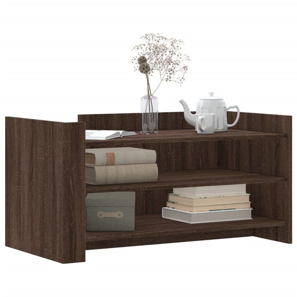 vidaXL Măsuță de cafea, stejar maro, 100x50x50 cm, lemn prelucrat vidaXL Măsuță de cafea, stejar maro, 100x50x50 cm, lemn prelucrat