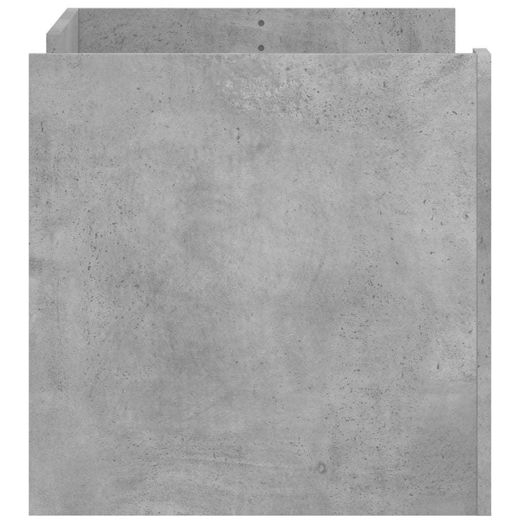 vidaXL Măsuță de cafea, gri beton, 80x50x50 cm, lemn prelucrat vidaXL Măsuță de cafea, gri beton, 80x50x50 cm, lemn prelucrat