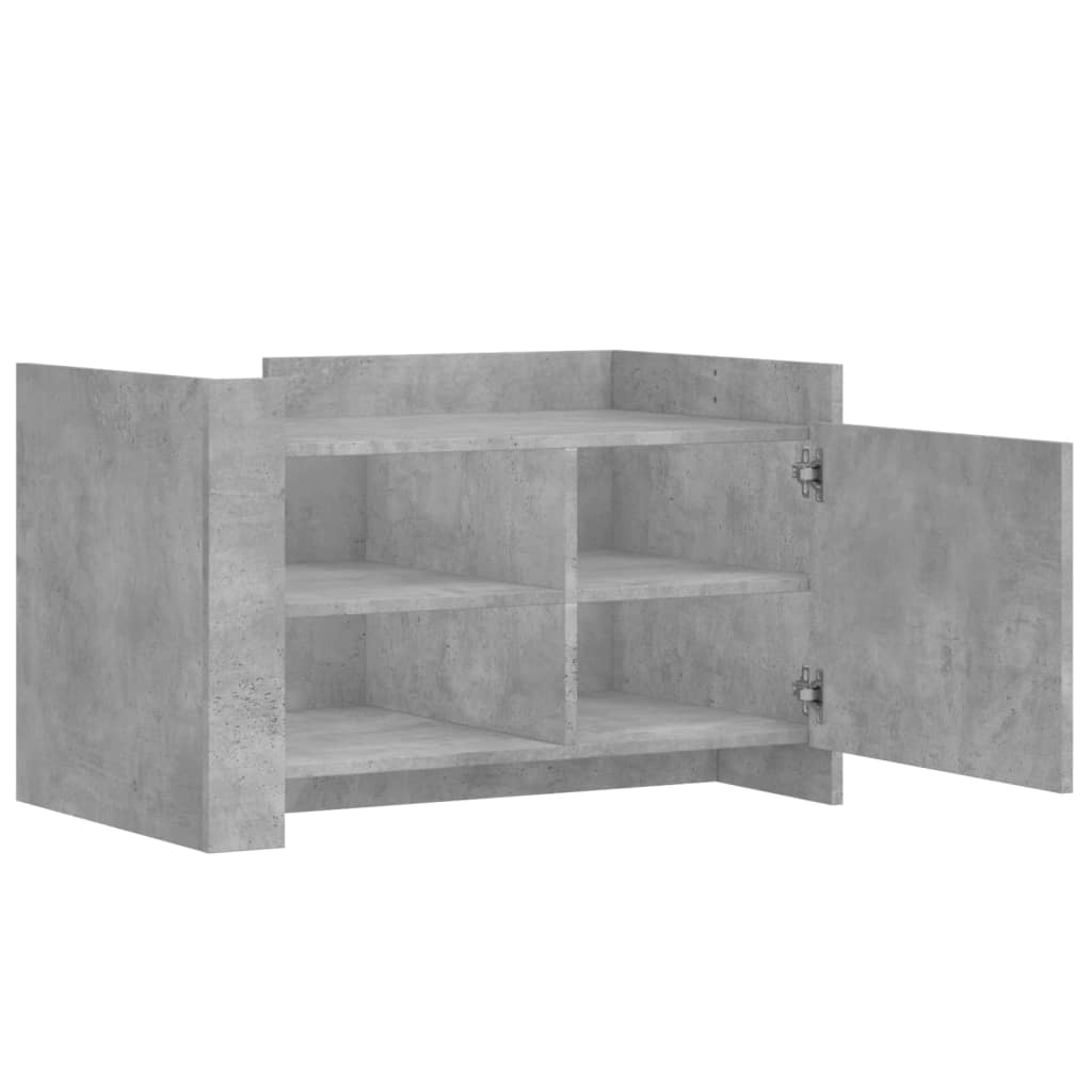 vidaXL Măsuță de cafea, gri beton, 80x50x50 cm, lemn prelucrat vidaXL Măsuță de cafea, gri beton, 80x50x50 cm, lemn prelucrat