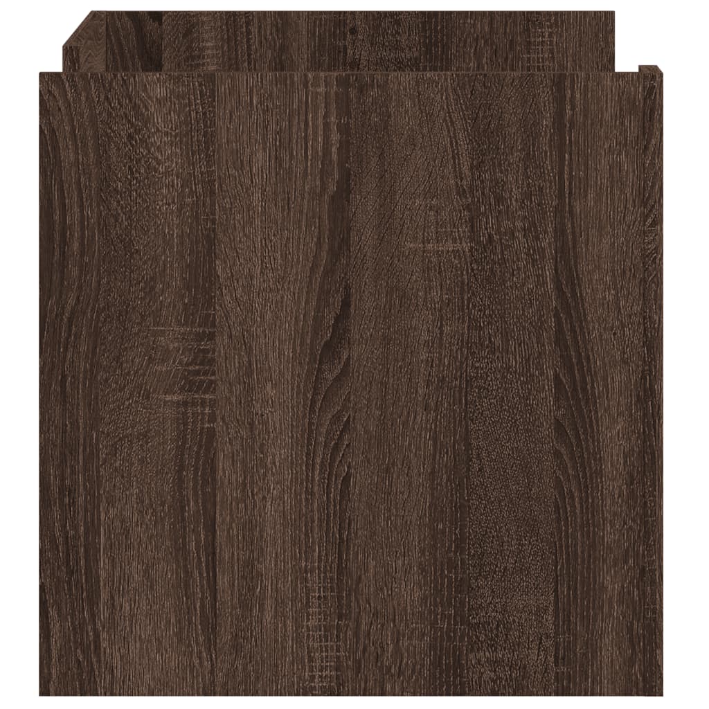 vidaXL Măsuță de cafea, stejar maro, 80x50x50 cm, lemn prelucrat vidaXL Măsuță de cafea, stejar maro, 80x50x50 cm, lemn prelucrat