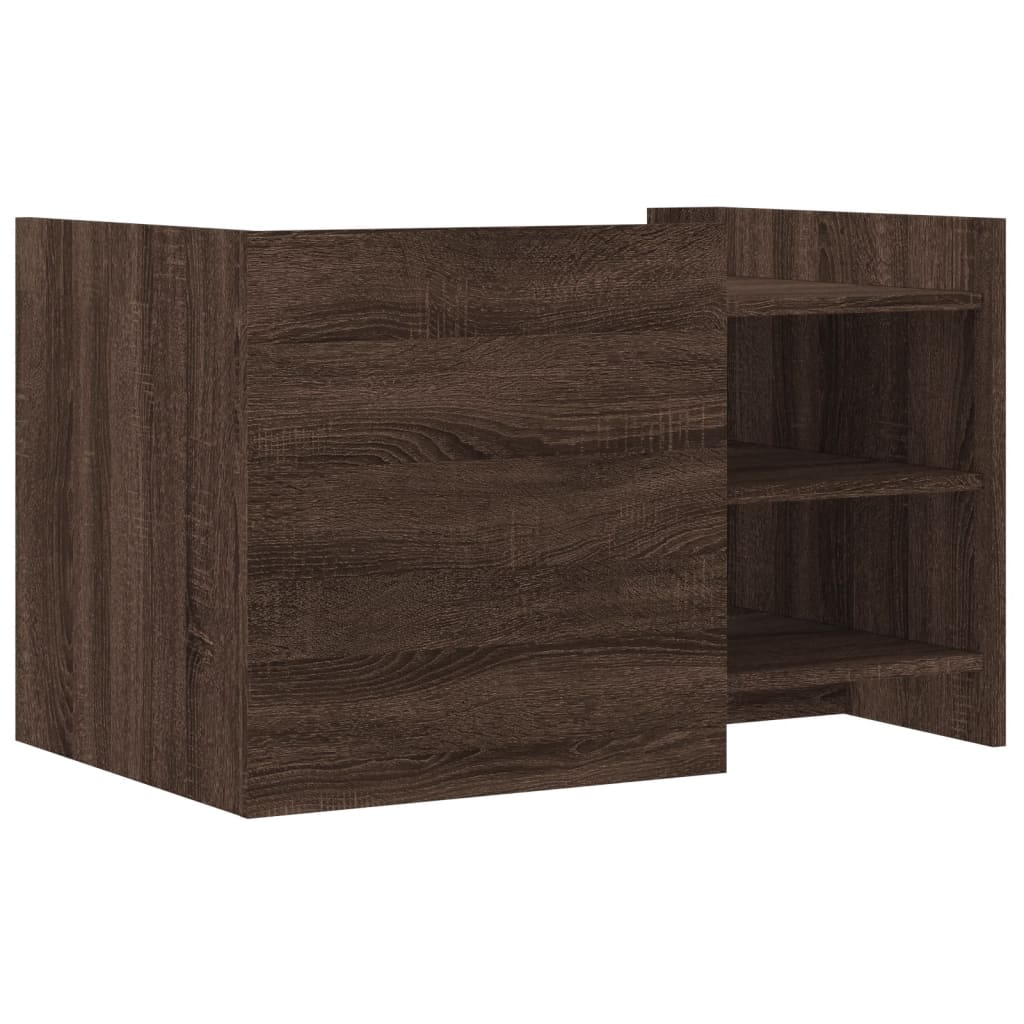 vidaXL Măsuță de cafea, stejar maro, 80x50x50 cm, lemn prelucrat vidaXL Măsuță de cafea, stejar maro, 80x50x50 cm, lemn prelucrat