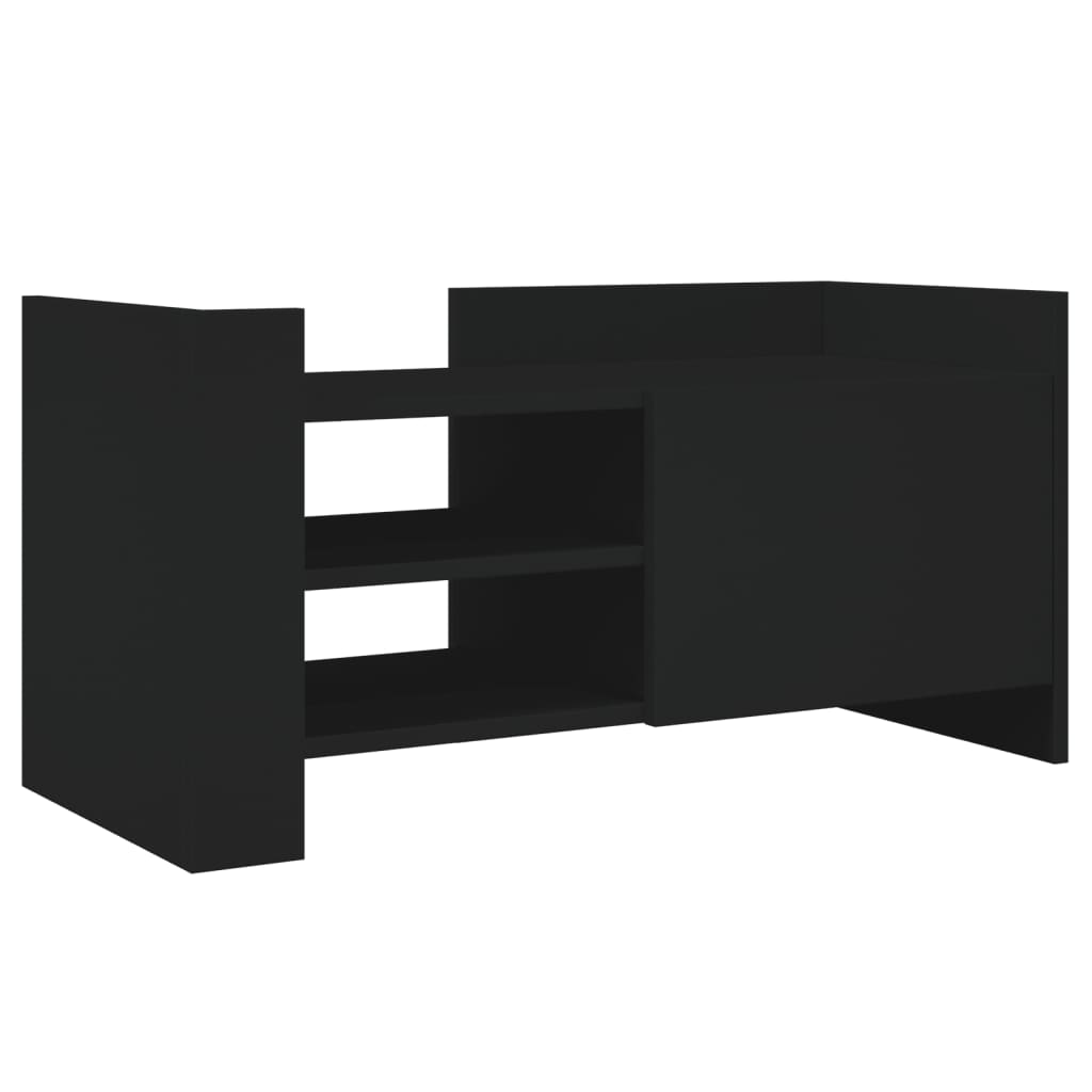 vidaXL Comodă TV, negru, 80x35x40 cm, lemn prelucrat