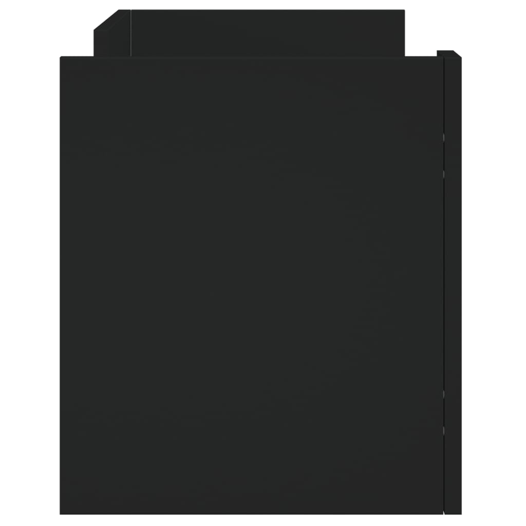 vidaXL Comodă TV, negru, 80x35x40 cm, lemn prelucrat