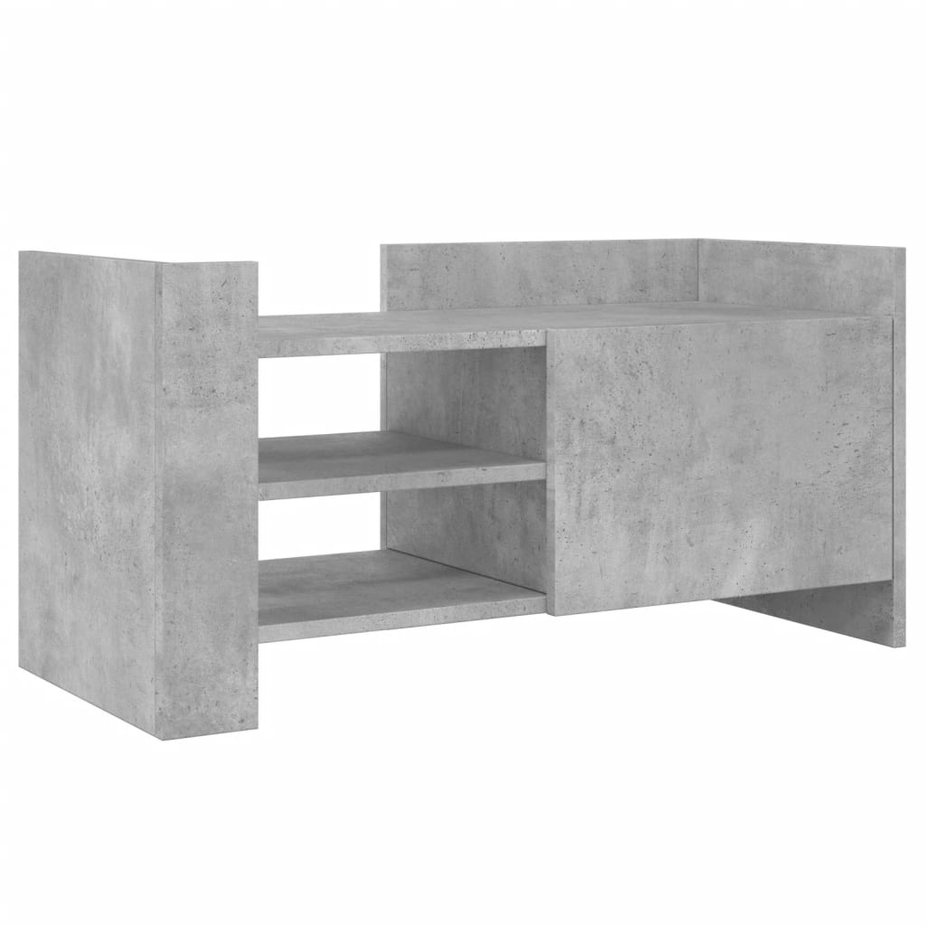 vidaXL Comodă TV, gri beton, 80x35x40 cm, lemn prelucrat vidaXL Comodă TV, gri beton, 80x35x40 cm, lemn prelucrat