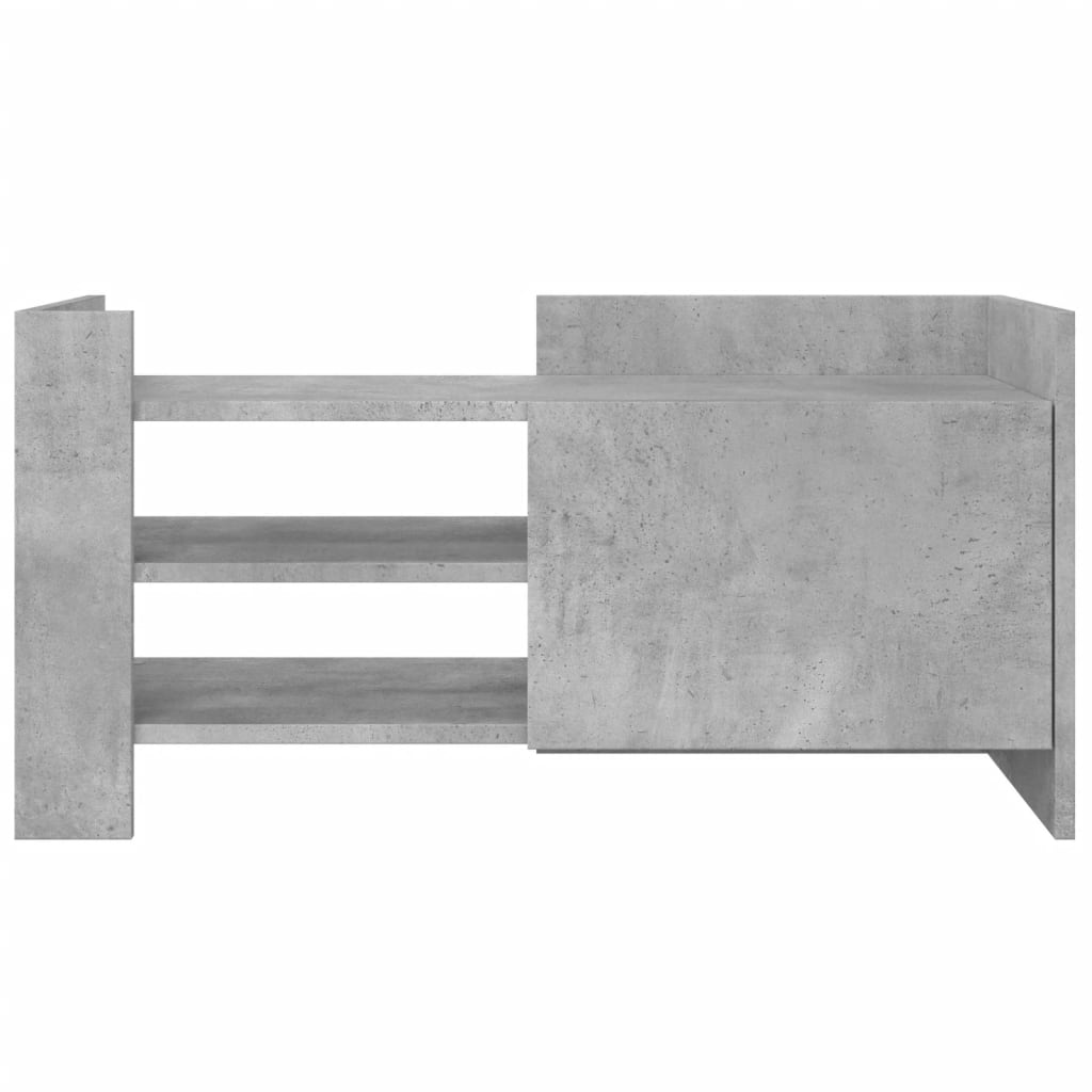 vidaXL Comodă TV, gri beton, 80x35x40 cm, lemn prelucrat vidaXL Comodă TV, gri beton, 80x35x40 cm, lemn prelucrat