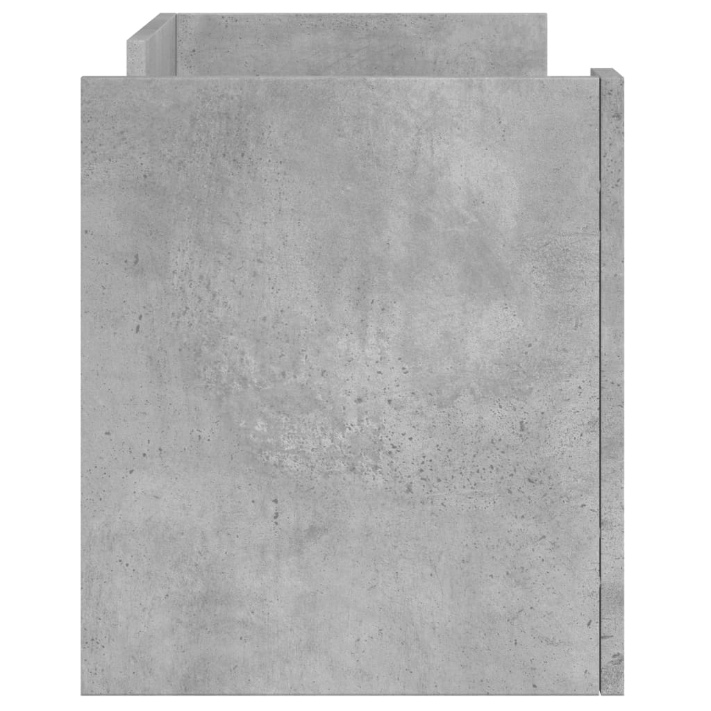 vidaXL Comodă TV, gri beton, 80x35x40 cm, lemn prelucrat vidaXL Comodă TV, gri beton, 80x35x40 cm, lemn prelucrat