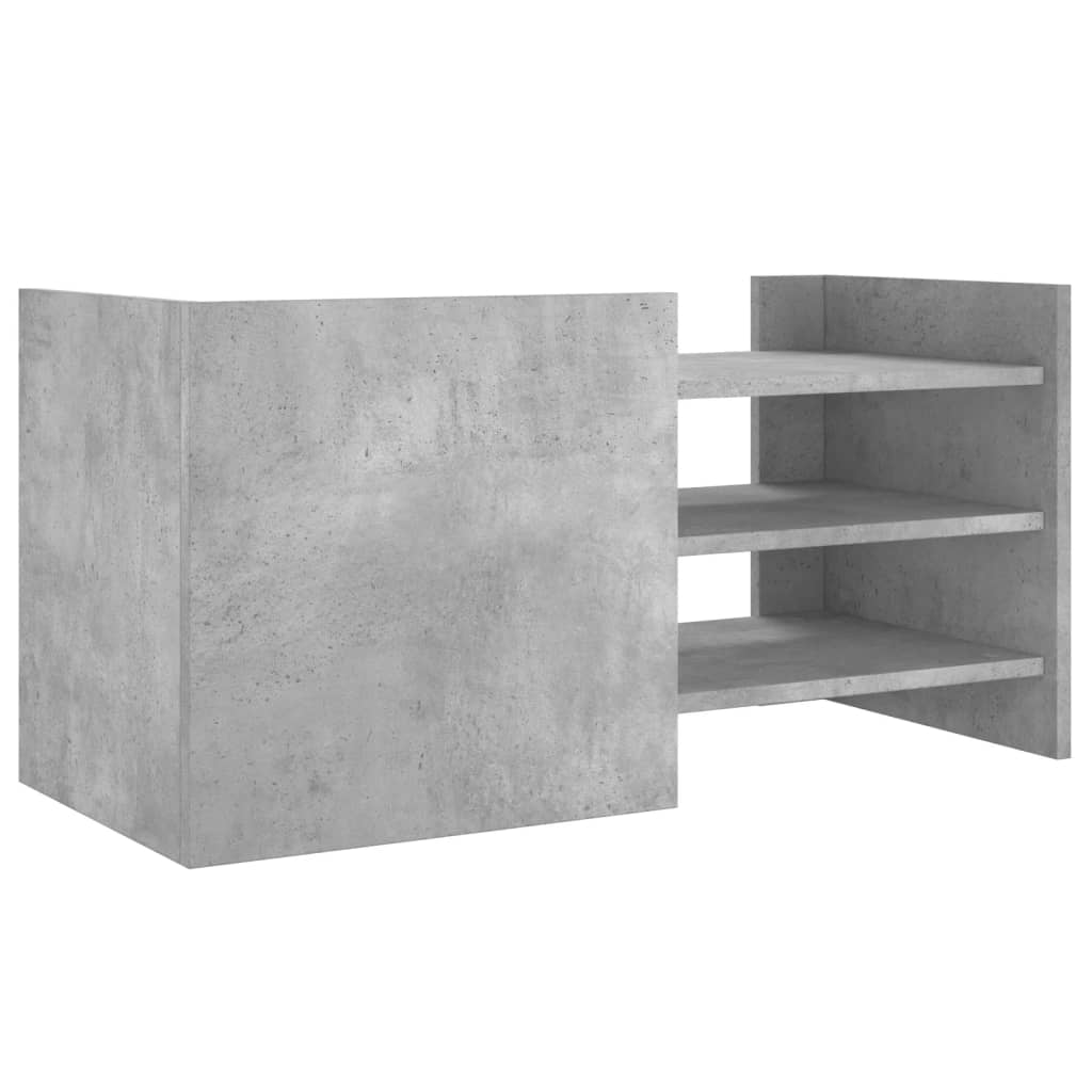 vidaXL Comodă TV, gri beton, 80x35x40 cm, lemn prelucrat vidaXL Comodă TV, gri beton, 80x35x40 cm, lemn prelucrat