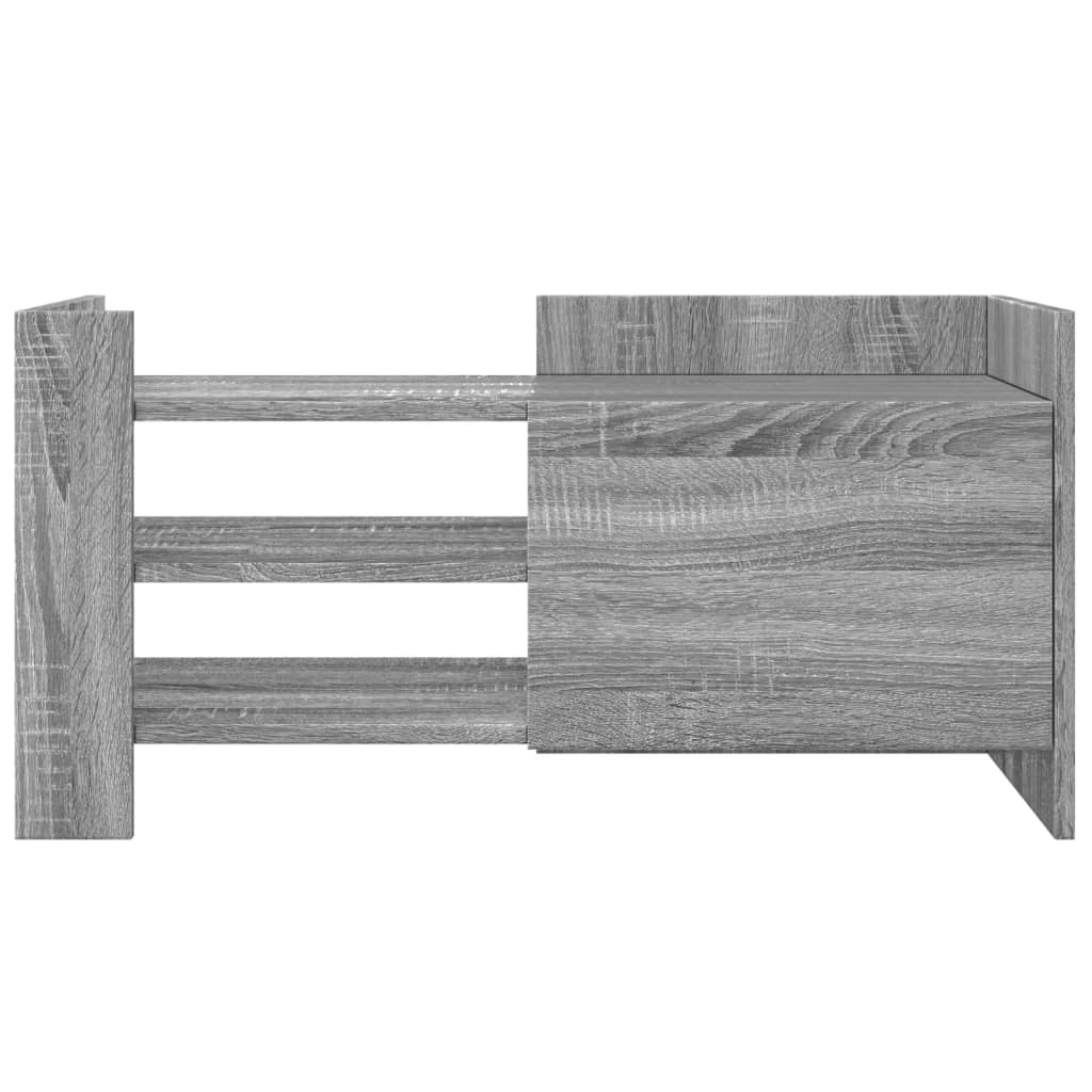 vidaXL Comodă TV, gri sonoma, 80x35x40 cm, lemn prelucrat vidaXL Comodă TV, gri sonoma, 80x35x40 cm, lemn prelucrat