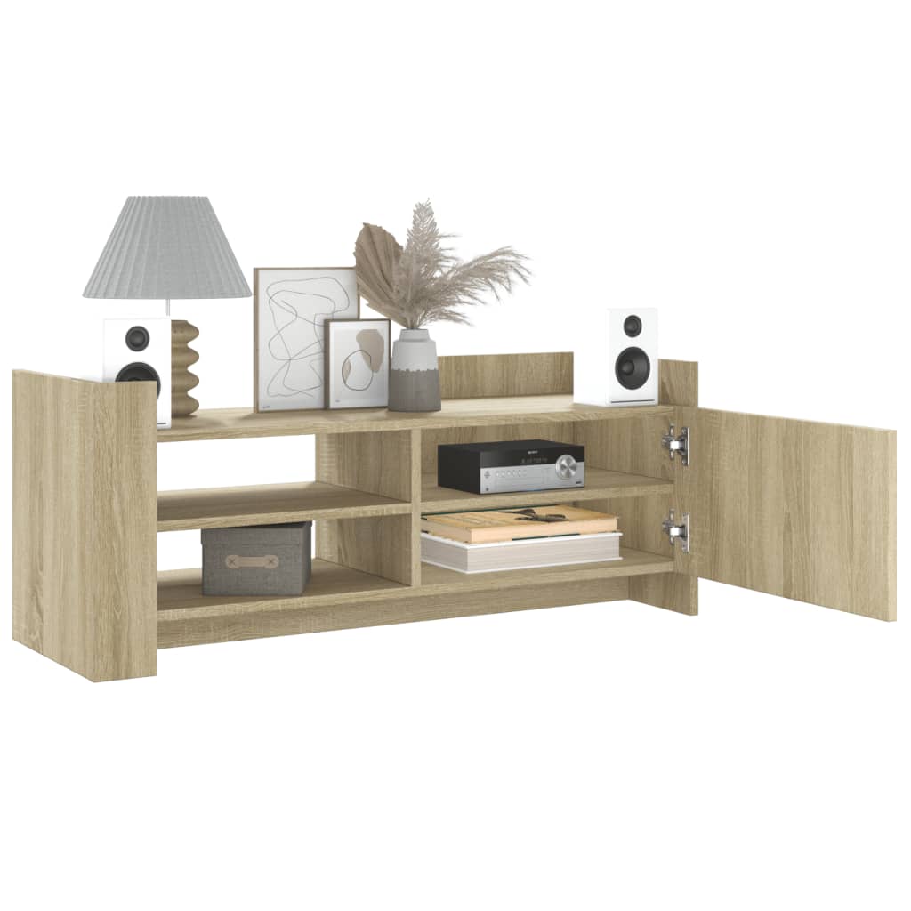 vidaXL Comodă TV, stejar sonoma, 100x35x40 cm, lemn prelucrat vidaXL Comodă TV, stejar sonoma, 100x35x40 cm, lemn prelucrat