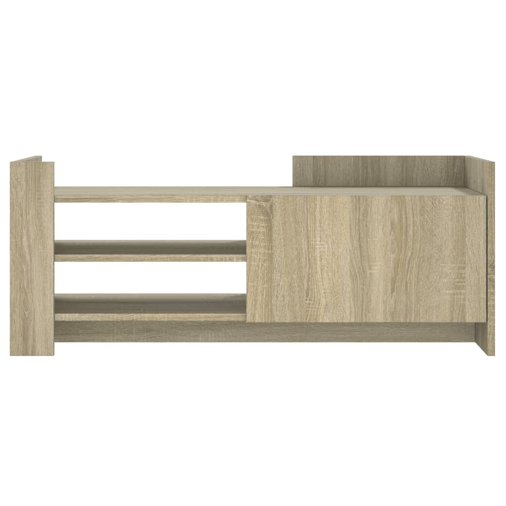 vidaXL Comodă TV, stejar sonoma, 100x35x40 cm, lemn prelucrat vidaXL Comodă TV, stejar sonoma, 100x35x40 cm, lemn prelucrat
