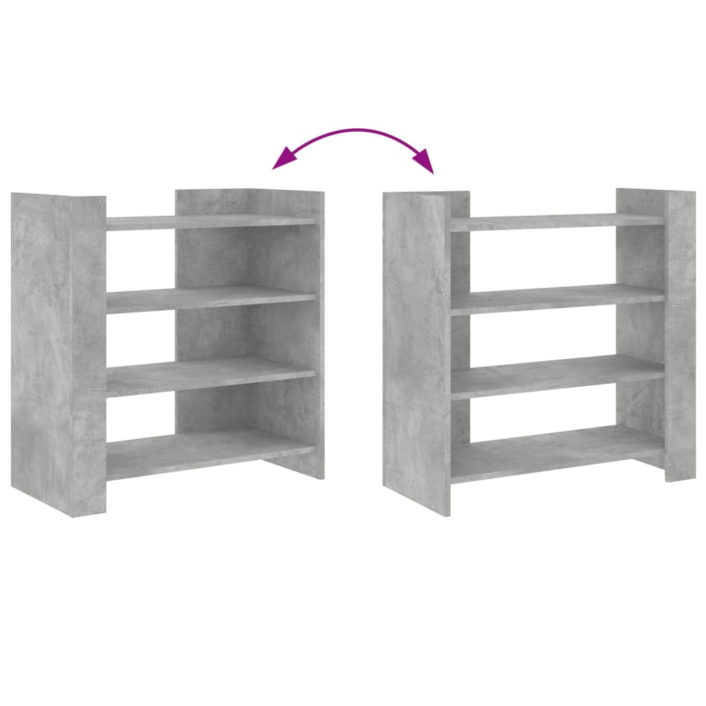 vidaXL Dulap, gri beton, 73,5x35x75 cm, lemn prelucrat