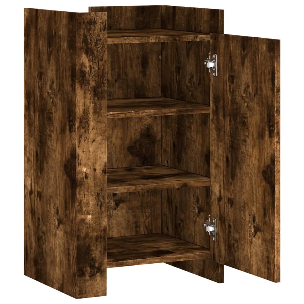 vidaXL Dulap, stejar fumuriu, 45x35x75 cm, lemn prelucrat