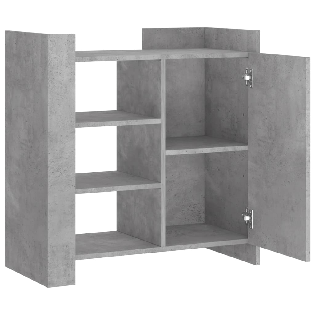 vidaXL Dulap, gri beton, 73,5x35x75 cm, lemn prelucrat vidaXL Dulap, gri beton, 73,5x35x75 cm, lemn prelucrat