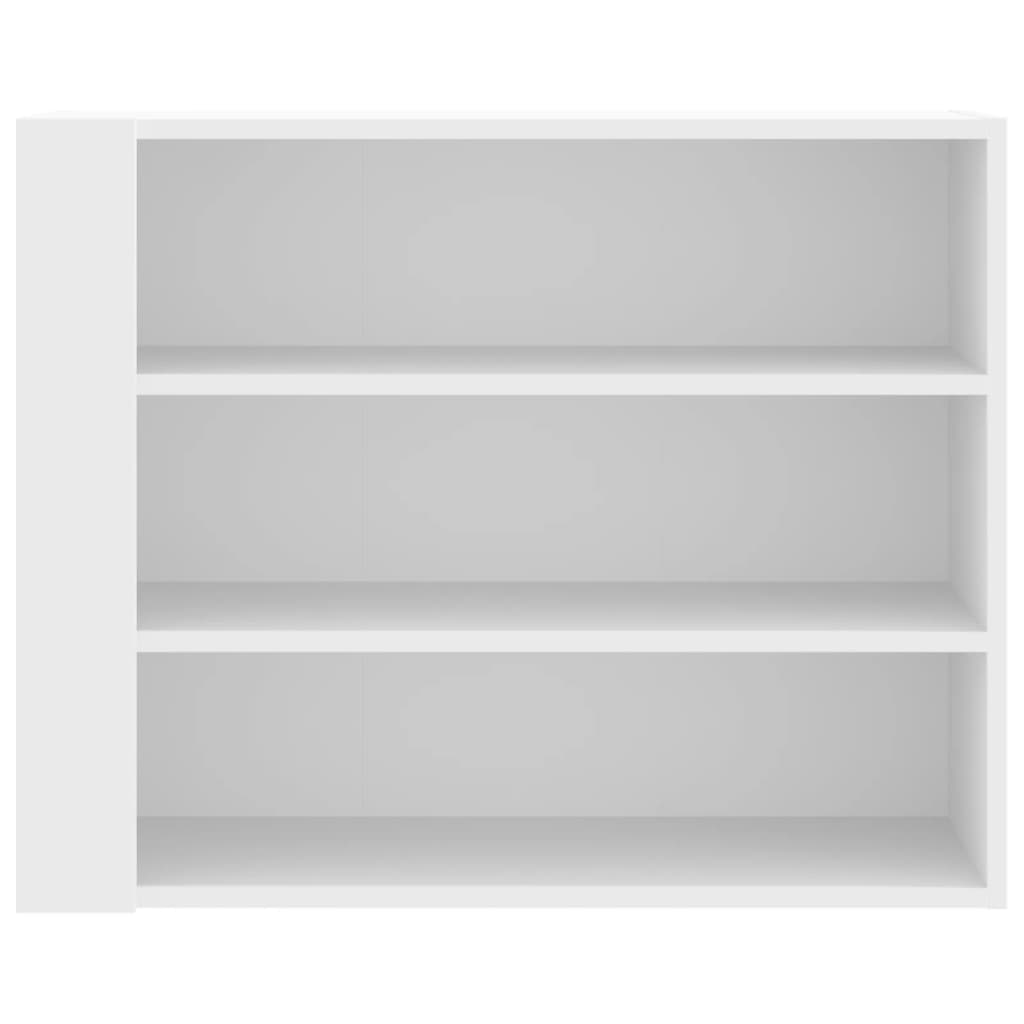 vidaXL Dulap de perete, alb, 75x35x60 cm, lemn prelucrat