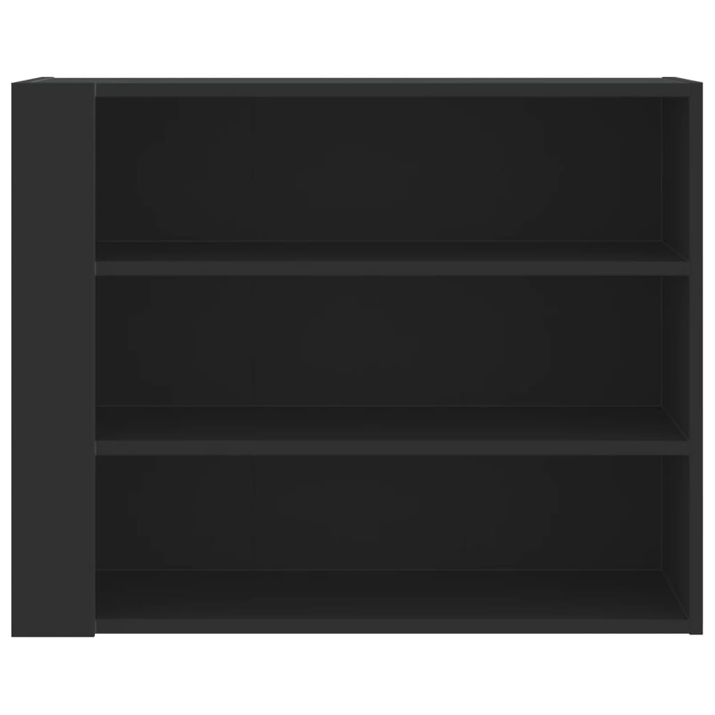 vidaXL Dulap de perete, negru, 75x35x60 cm, lemn prelucrat vidaXL Dulap de perete, negru, 75x35x60 cm, lemn prelucrat