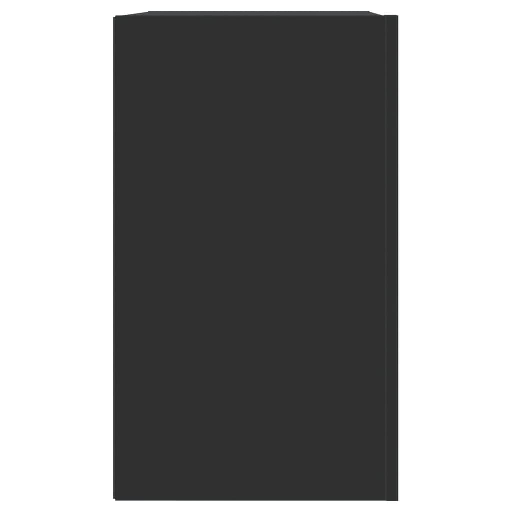 vidaXL Dulap de perete, negru, 75x35x60 cm, lemn prelucrat vidaXL Dulap de perete, negru, 75x35x60 cm, lemn prelucrat