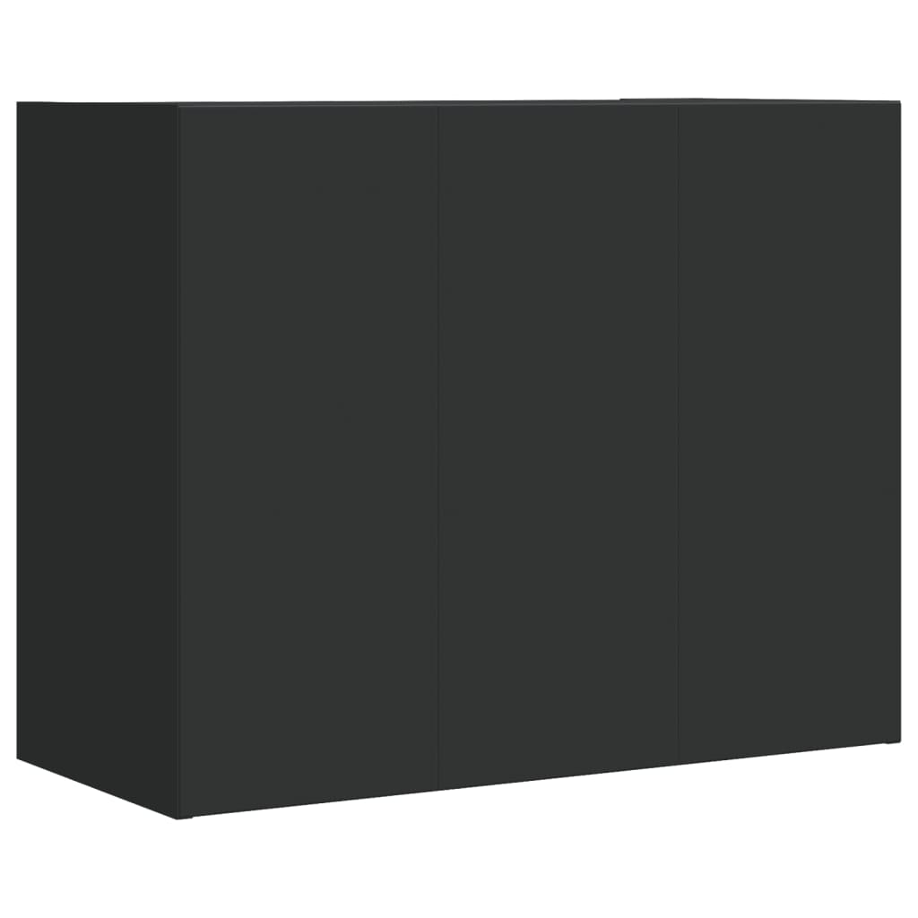 vidaXL Dulap de perete, negru, 75x35x60 cm, lemn prelucrat vidaXL Dulap de perete, negru, 75x35x60 cm, lemn prelucrat