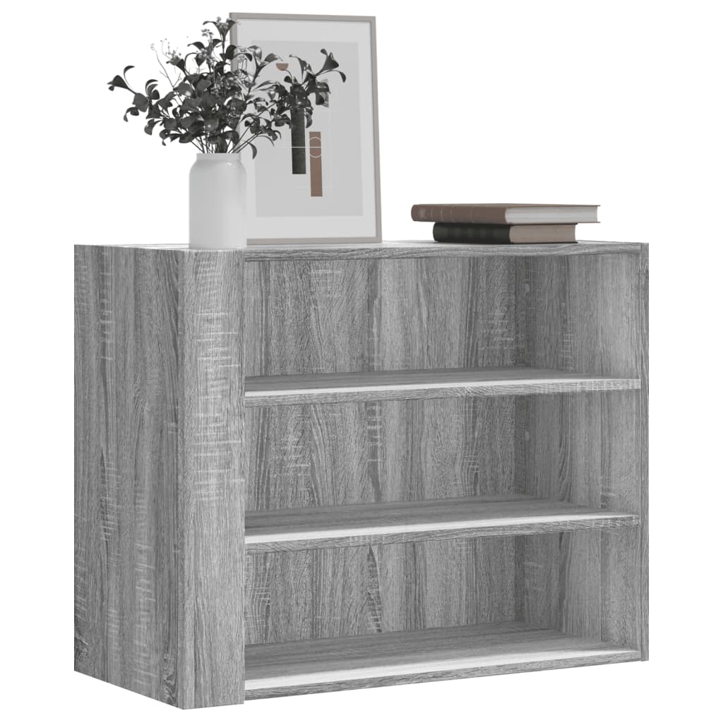 vidaXL Dulap de perete, gri sonoma, 75x35x60 cm, lemn compozit vidaXL Dulap de perete, gri sonoma, 75x35x60 cm, lemn compozit