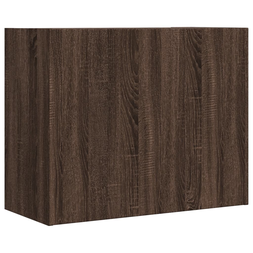 vidaXL Dulap de perete, stejar maro, 75x35x60 cm, lemn compozit vidaXL Dulap de perete, stejar maro, 75x35x60 cm, lemn compozit