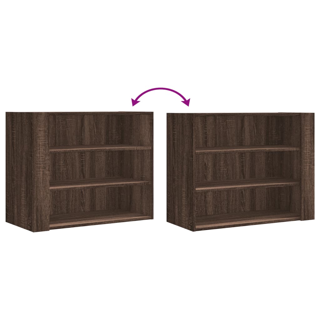 vidaXL Dulap de perete, stejar maro, 75x35x60 cm, lemn compozit vidaXL Dulap de perete, stejar maro, 75x35x60 cm, lemn compozit