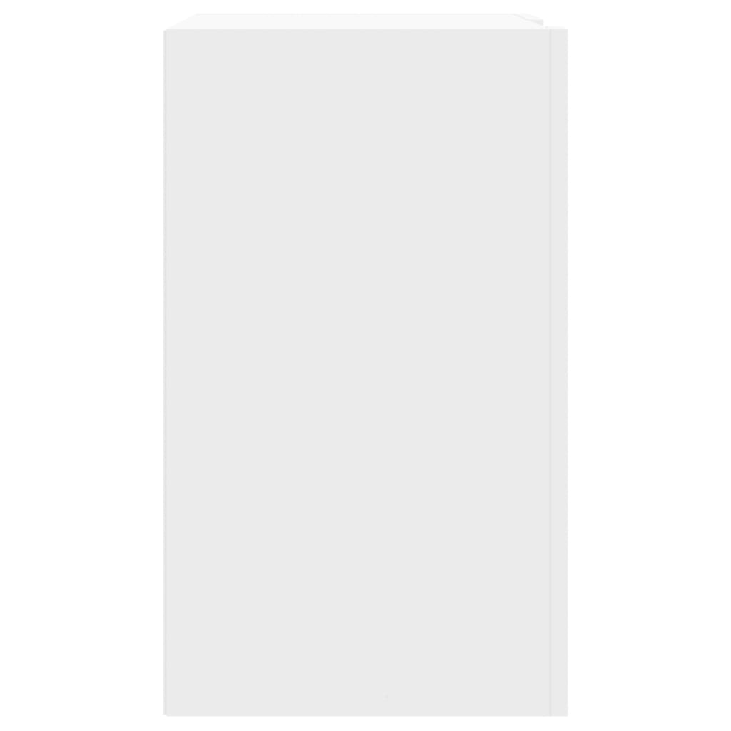 vidaXL Dulap de perete, alb, 75x35x60 cm, lemn prelucrat