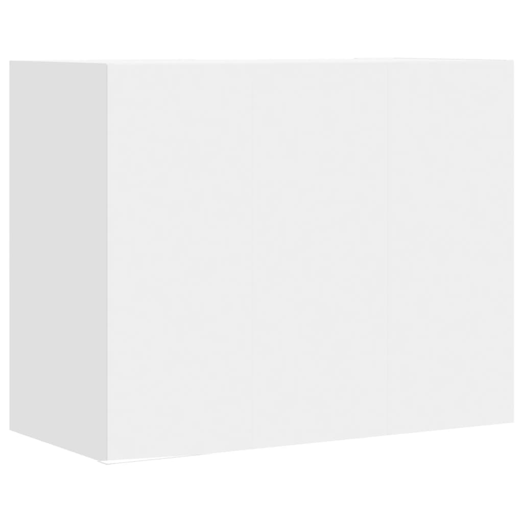 vidaXL Dulap de perete, alb, 75x35x60 cm, lemn prelucrat