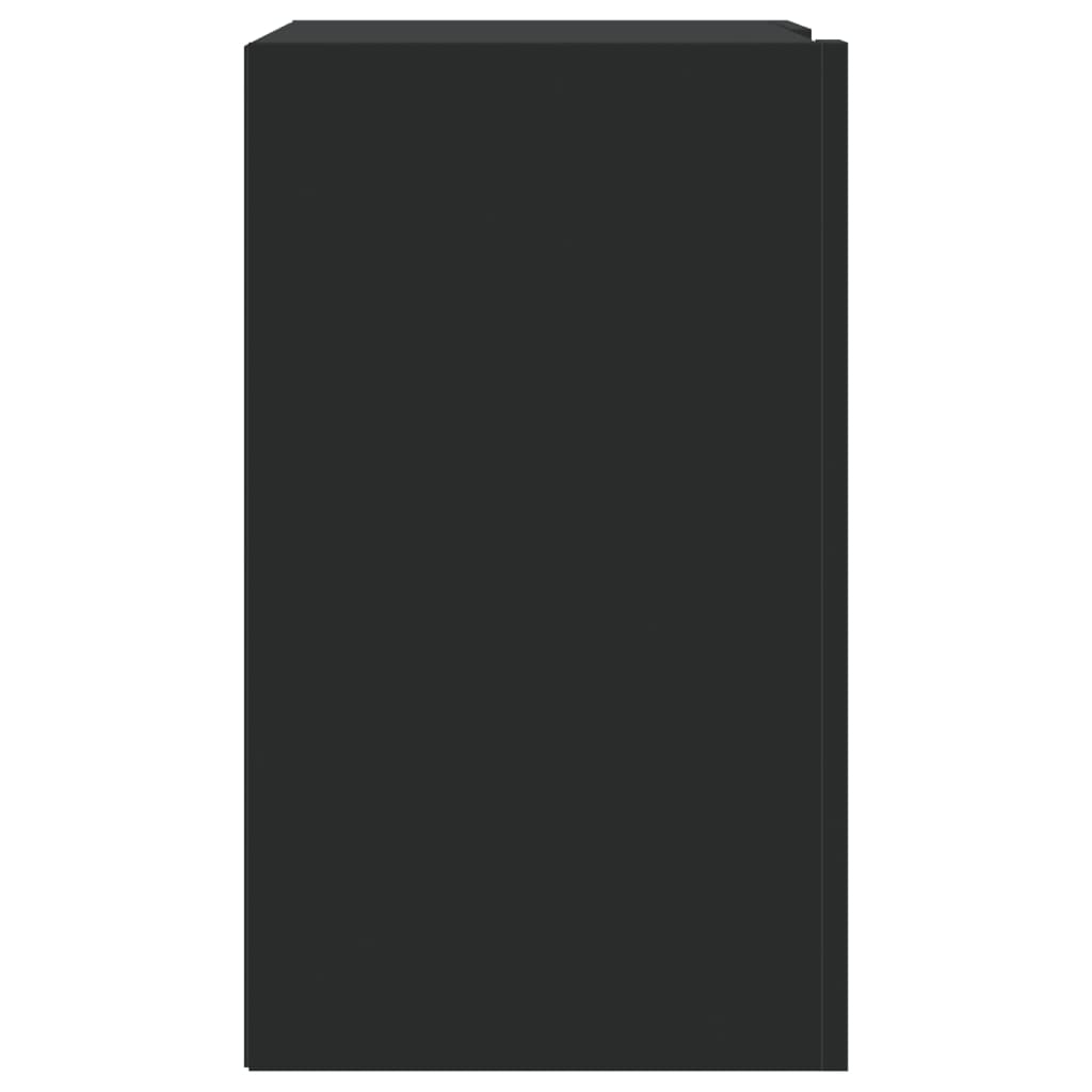 vidaXL Dulap de perete, negru, 75x35x60 cm, lemn prelucrat vidaXL Dulap de perete, negru, 75x35x60 cm, lemn prelucrat
