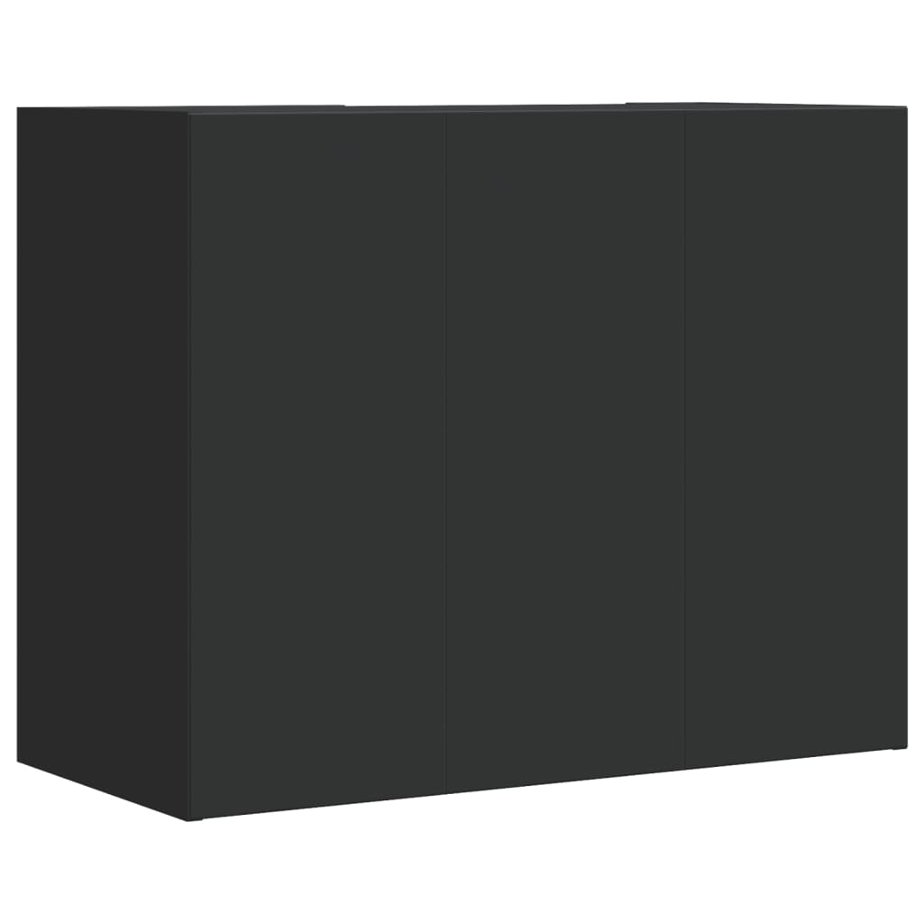 vidaXL Dulap de perete, negru, 75x35x60 cm, lemn prelucrat vidaXL Dulap de perete, negru, 75x35x60 cm, lemn prelucrat