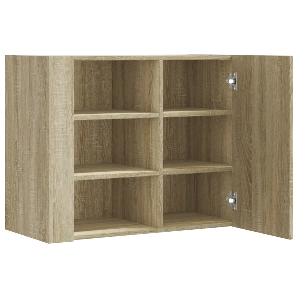 vidaXL Dulap de perete, stejar sonoma, 75x35x60 cm, lemn prelucrat vidaXL Dulap de perete, stejar sonoma, 75x35x60 cm, lemn prelucrat