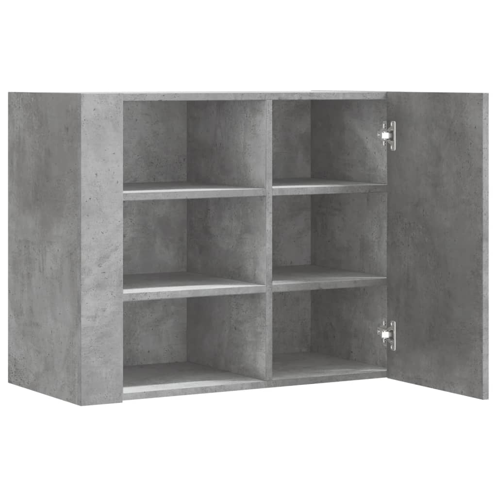vidaXL Dulap de perete, gri beton, 75x35x60 cm, lemn prelucrat vidaXL Dulap de perete, gri beton, 75x35x60 cm, lemn prelucrat