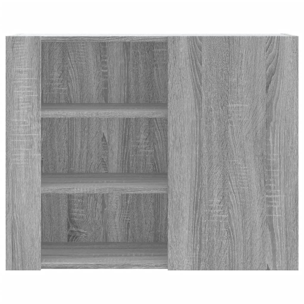 vidaXL Dulap de perete, gri sonoma, 75x35x60 cm, lemn compozit vidaXL Dulap de perete, gri sonoma, 75x35x60 cm, lemn compozit