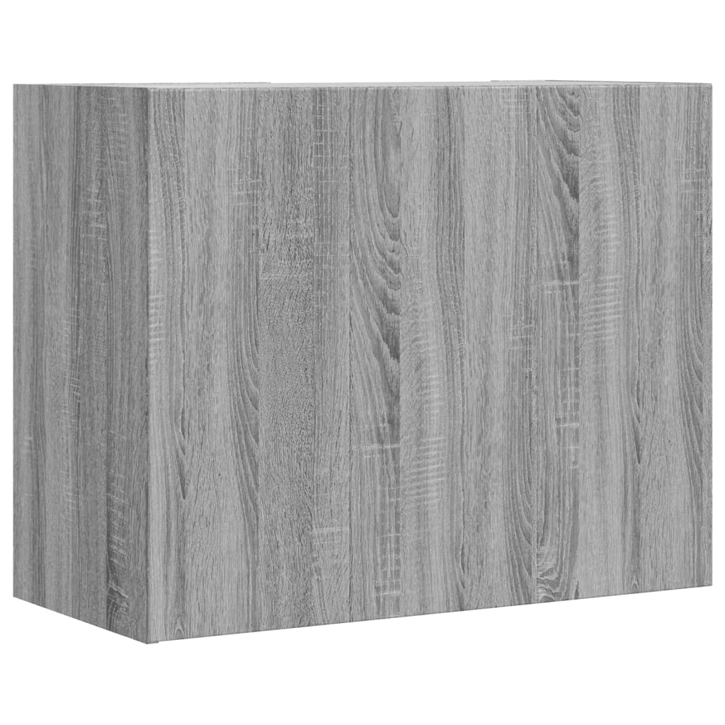 vidaXL Dulap de perete, gri sonoma, 75x35x60 cm, lemn compozit vidaXL Dulap de perete, gri sonoma, 75x35x60 cm, lemn compozit