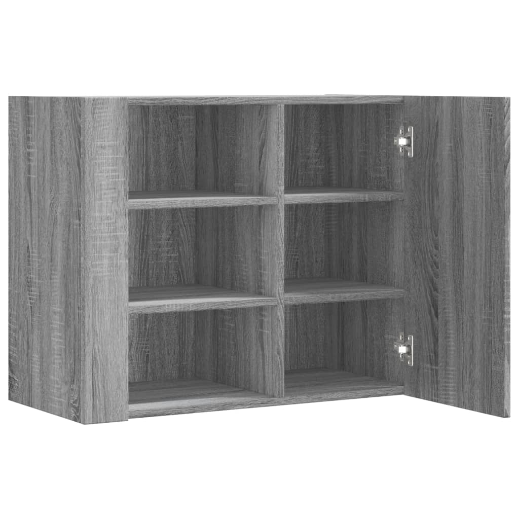 vidaXL Dulap de perete, gri sonoma, 75x35x60 cm, lemn compozit vidaXL Dulap de perete, gri sonoma, 75x35x60 cm, lemn compozit