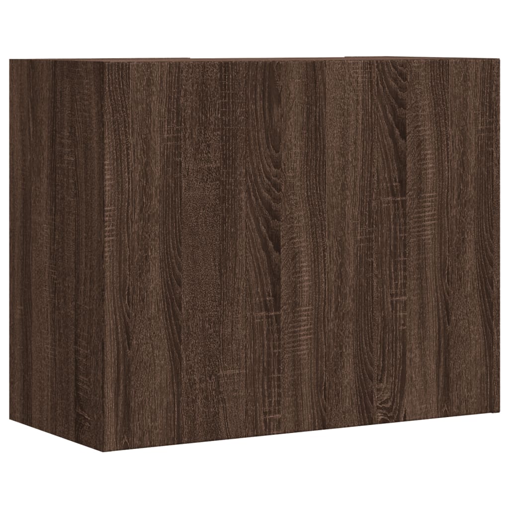 vidaXL Dulap de perete, stejar maro, 75x35x60 cm, lemn compozit vidaXL Dulap de perete, stejar maro, 75x35x60 cm, lemn compozit