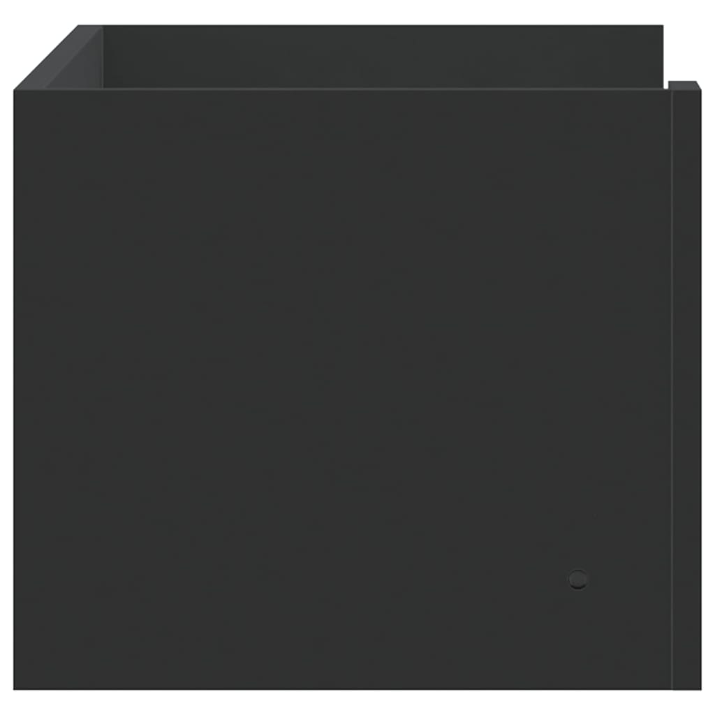 vidaXL Raft de perete, negru, 70,5x35x30,5 cm, lemn prelucrat vidaXL Raft de perete, negru, 70,5x35x30,5 cm, lemn prelucrat