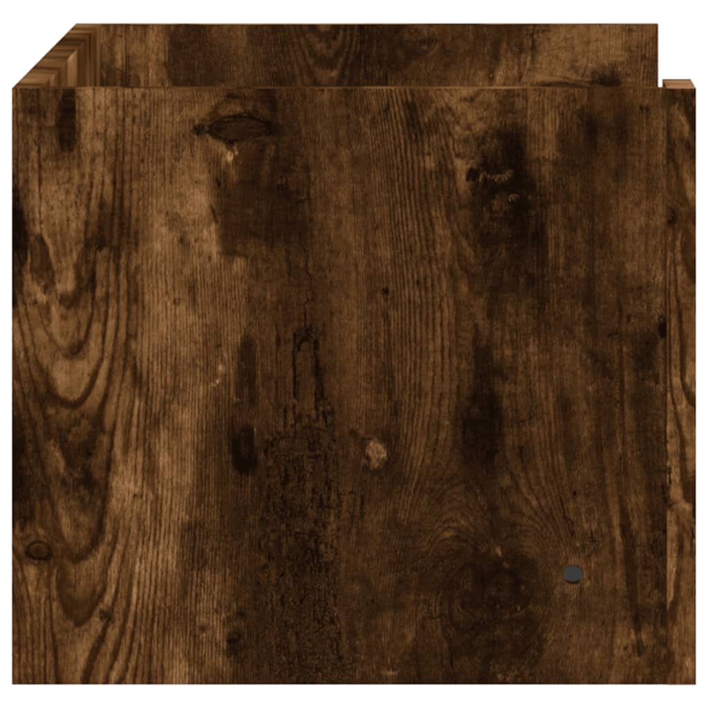 vidaXL Raft de perete, stejar fumuriu, 70,5x35x30,5 cm, lemn prelucrat vidaXL Raft de perete, stejar fumuriu, 70,5x35x30,5 cm, lemn prelucrat
