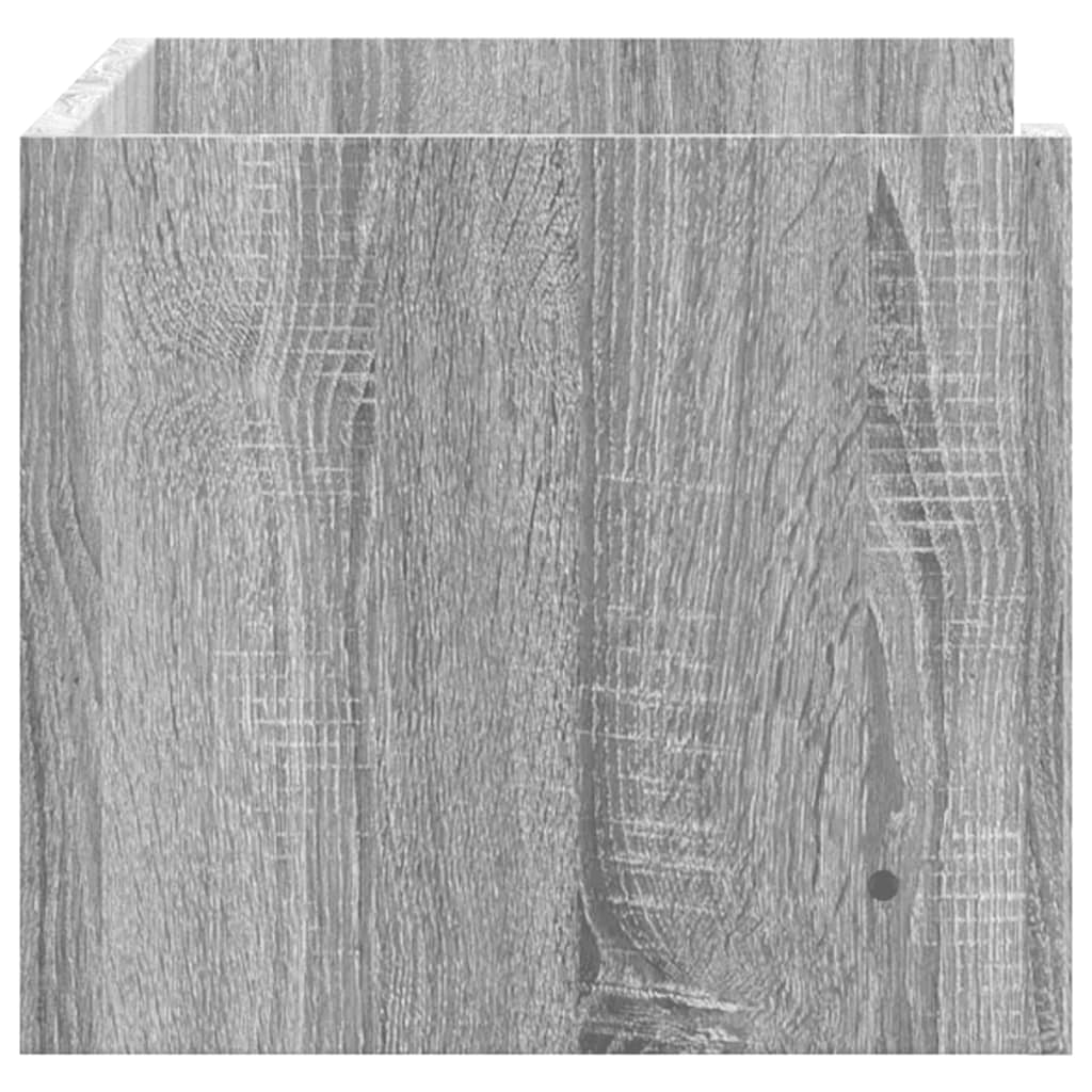 vidaXL Raft de perete, gri sonoma, 70,5x35x30,5 cm, lemn prelucrat vidaXL Raft de perete, gri sonoma, 70,5x35x30,5 cm, lemn prelucrat