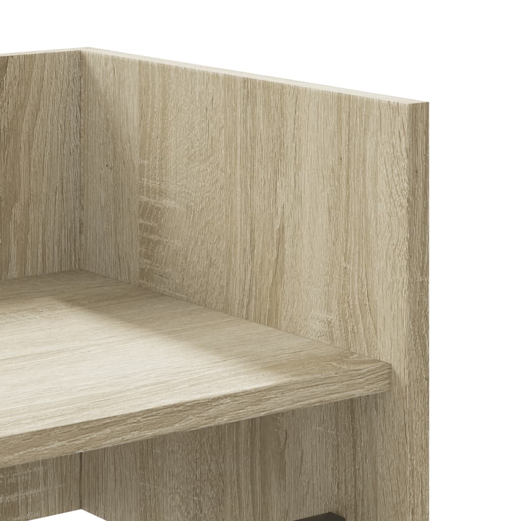 vidaXL Raft de perete, stejar sonoma, 100x35x30,5 cm, lemn prelucrat